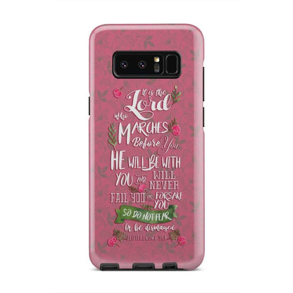 The Lord Himself Goes Before You Deuteronomy 318 Bible Verse Phone Case - Inspirational Bible Scripture iPhone Cases