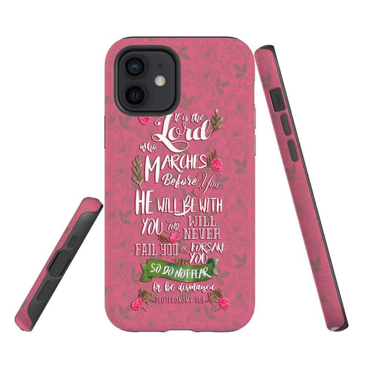 The Lord Himself Goes Before You Deuteronomy 318 Bible Verse Phone Case - Scripture Phone Cases - Iphone Cases Christian