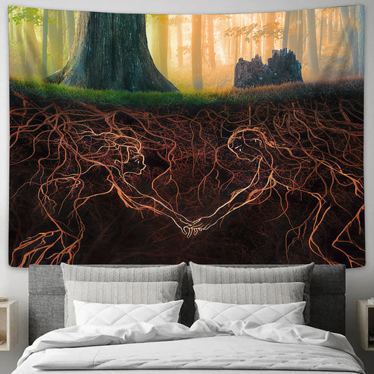 The Lord Is Close To The Brokenhearted And Saves Those Who Are Crushed In Spirit Psalm 341 8 - Christian Tapestry Wall Hanging - Religious Tapestry