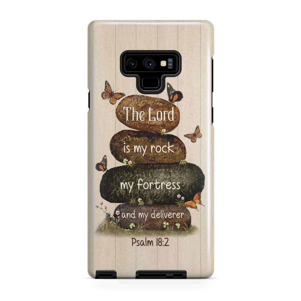 The Lord Is My Rock My Fortress And My Deliverer Psalm 182 Bible Verse Phone Case - Inspirational Bible Scripture iPhone Cases