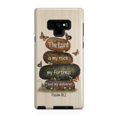 The Lord Is My Rock My Fortress And My Deliverer Psalm 182 Bible Verse Phone Case - Inspirational Bible Scripture iPhone Cases