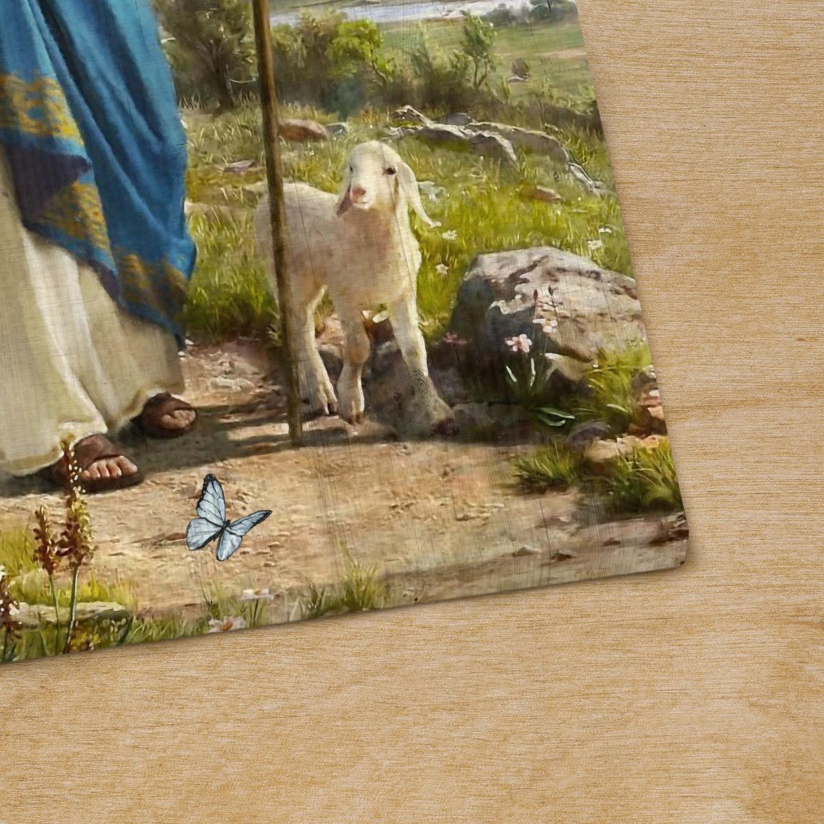 The Lord Is My Shepherd I Have All That I Need Walking With Lambs Canvas - Jesus Canvas - Christian Wall Art