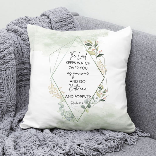 The Lord Keeps Watch Over You As You Come And Go Throw Pillow, Bible Verse Pillows
