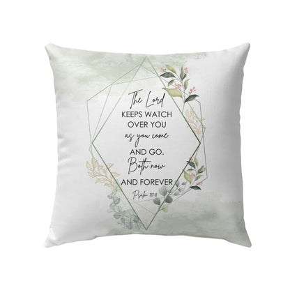 The Lord Keeps Watch Over You As You Come And Go Throw Pillow, Bible Verse Pillows