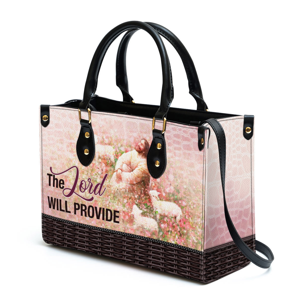 The Lord Will Provide Leather Handbag - Religious Gifts For Women - Women Pu Leather Bag