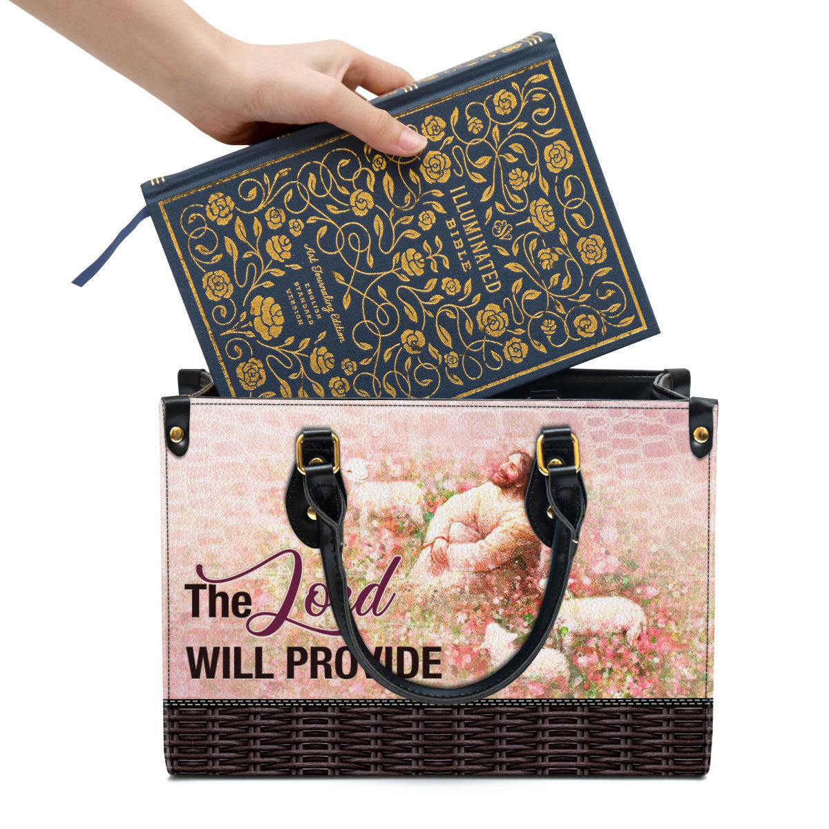 The Lord Will Provide Leather Handbag - Religious Gifts For Women - Women Pu Leather Bag