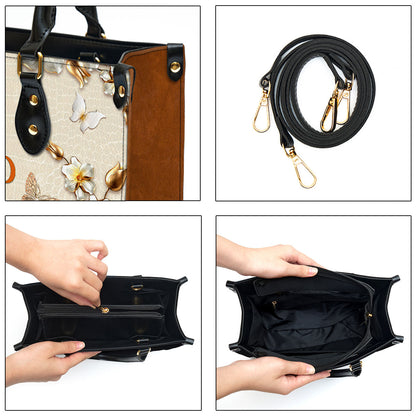 The Lord Your God Is With You Awesome Personalized Leather Bag For Women - Religious Gifts For Women