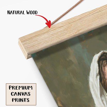 The Lord's Prayer Hanging Canvas Wall Art - Jesus Picture - Jesus Portrait Canvas - Religious Canvas