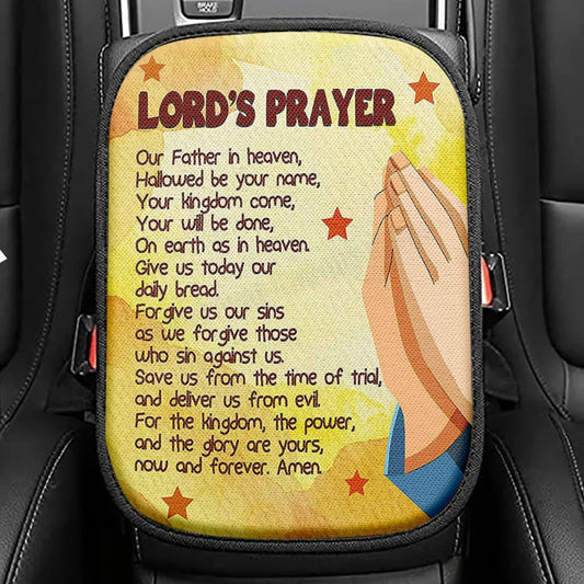 The Lords Prayer Bible Verse Seat Box Cover, Christian Daughter Gifts, Christian Car Interior Accessories