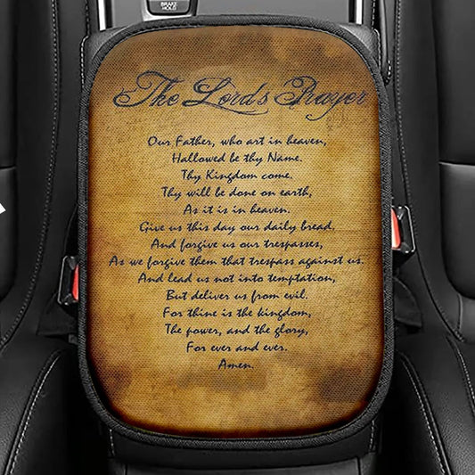 The Lords Prayer Bible Verse Seat Box Cover, Christian Gifts, Christian Car Interior Accessories