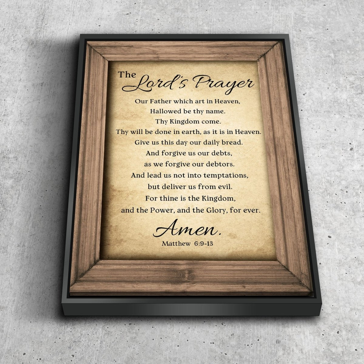 The Lords Prayer Canvas Wall Art
