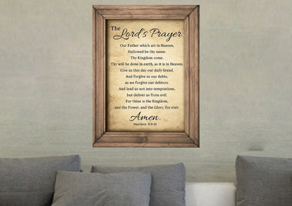 The Lords Prayer Canvas Wall Art