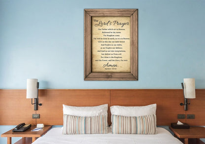 The Lords Prayer Canvas Wall Art