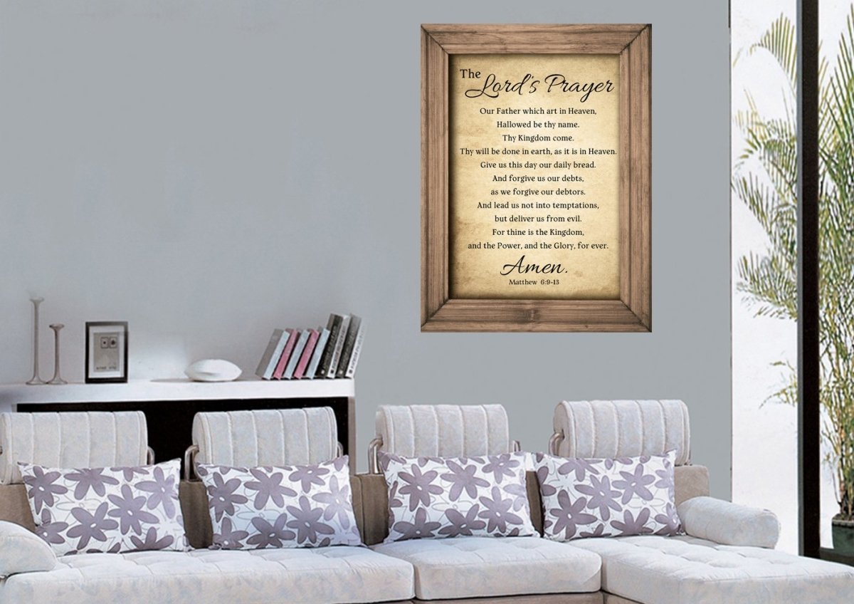 The Lords Prayer Canvas Wall Art