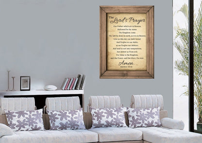 The Lords Prayer Canvas Wall Art