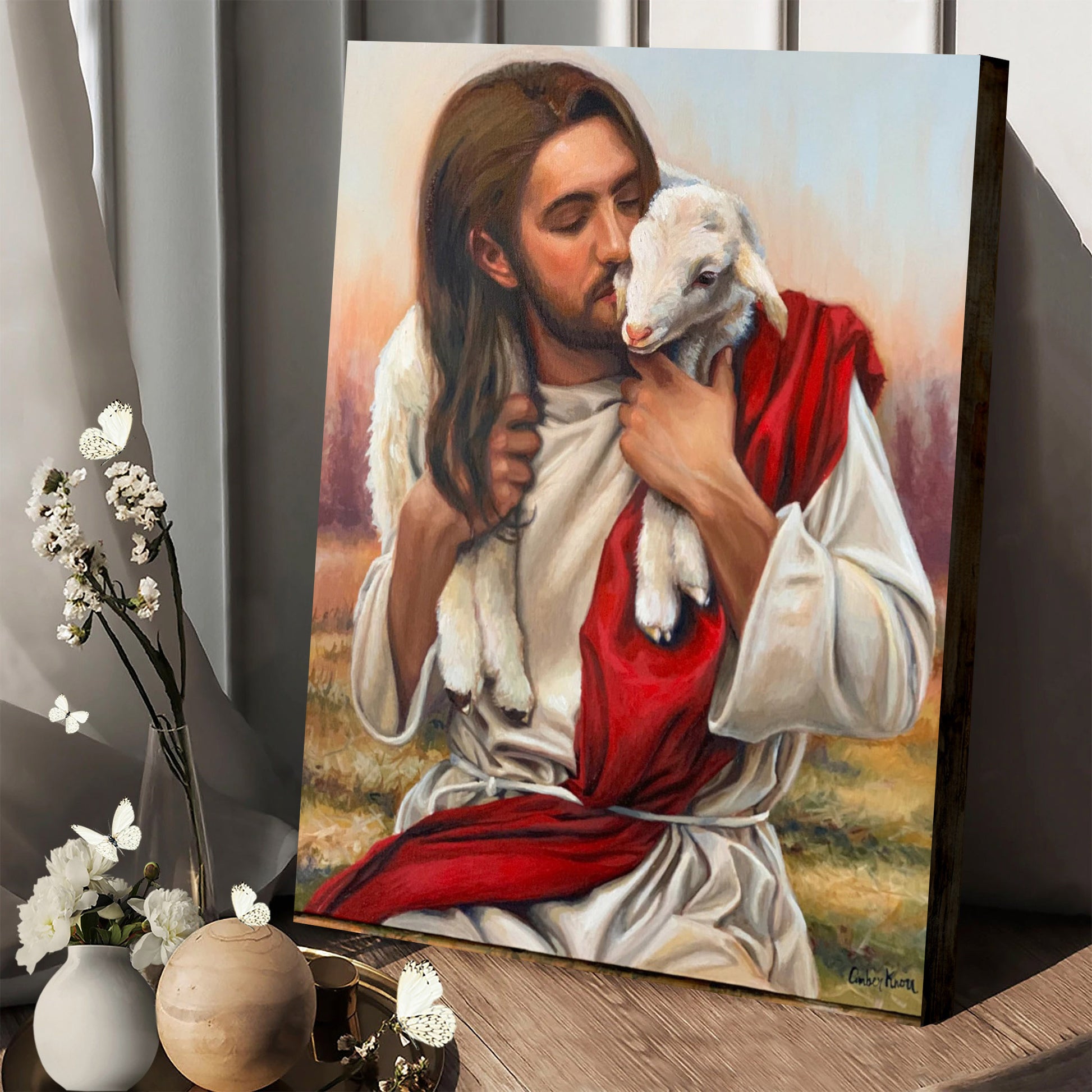 The Lost Sheep - Jesus Canvas Art - Christian Wall Canvas