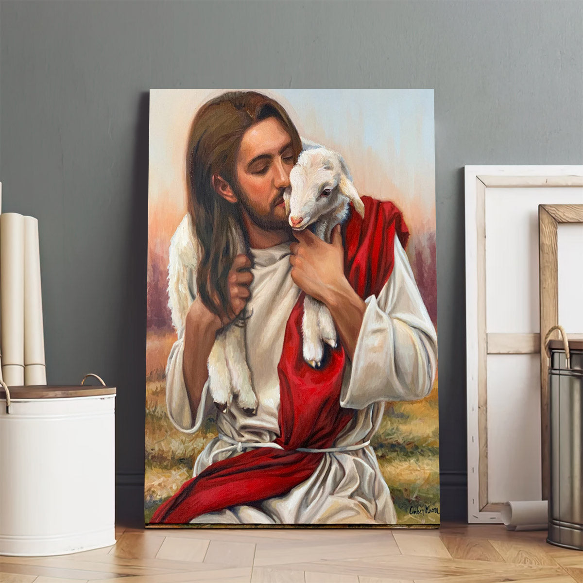 The Lost Sheep - Jesus Canvas Art - Christian Wall Canvas