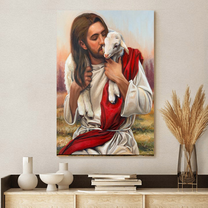 The Lost Sheep - Jesus Canvas Art - Christian Wall Canvas