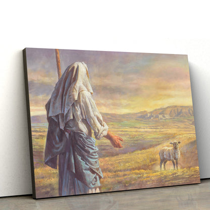 The Lost Sheep Canvas Picture - Jesus Canvas Wall Art - Christian Wall Art