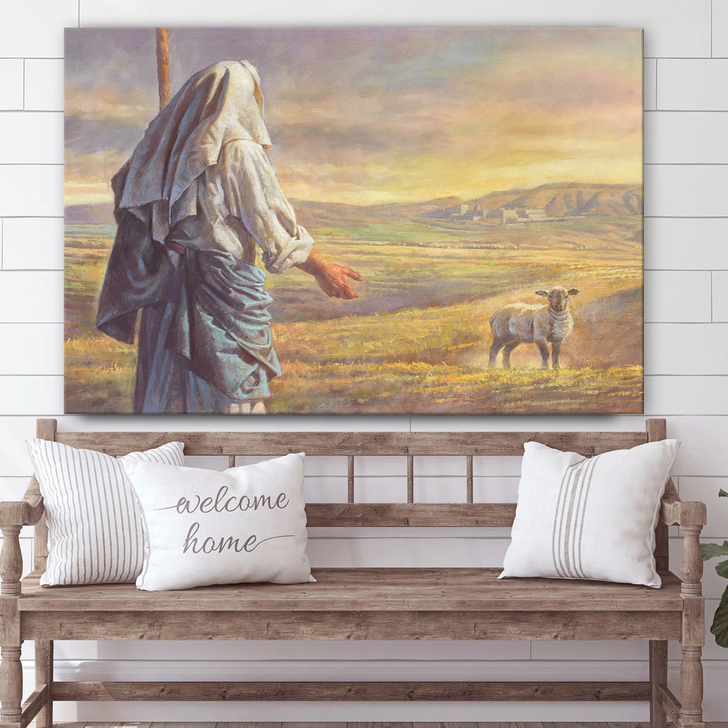 The Lost Sheep  Canvas Picture - Jesus Christ Canvas Art - Christian Wall Art