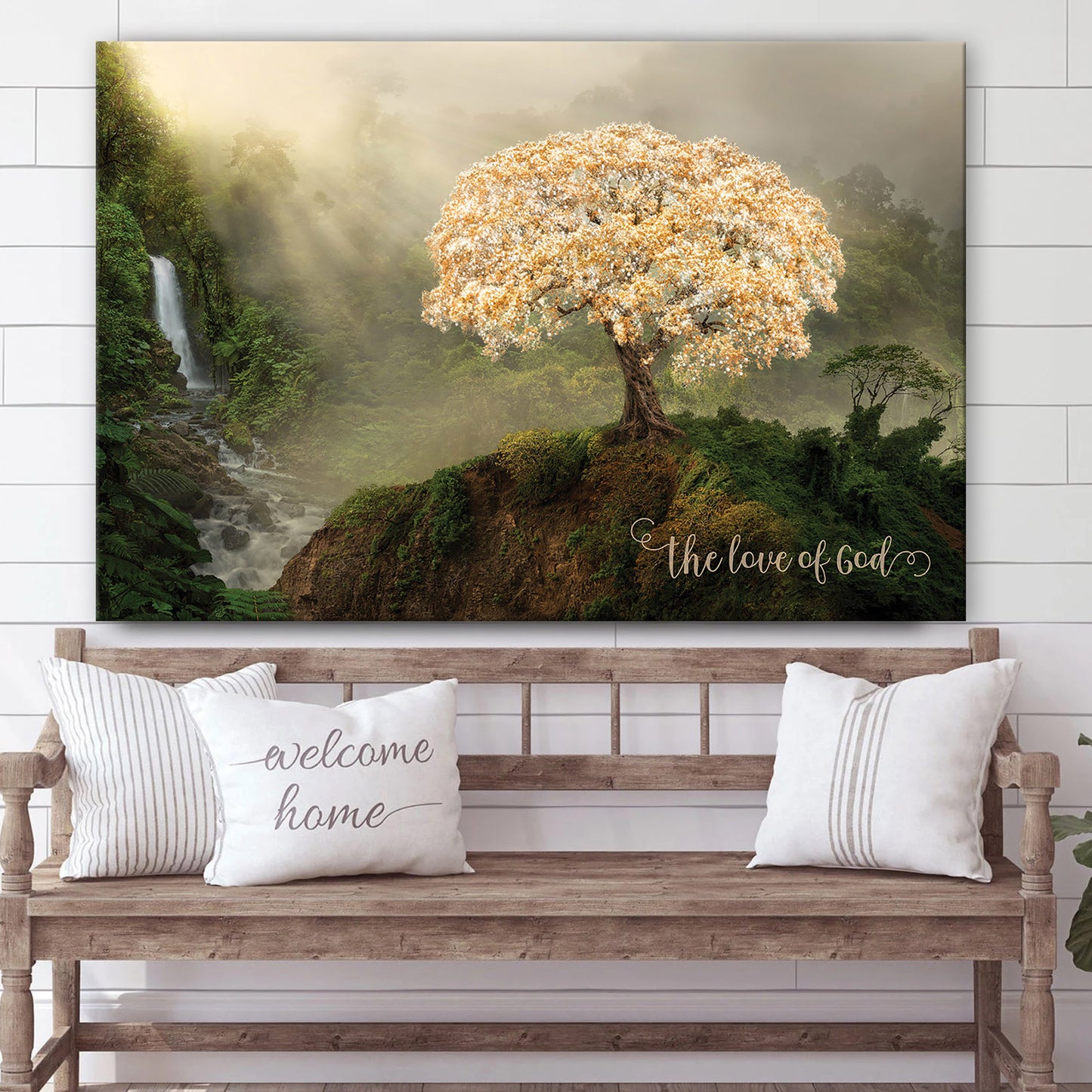 The Love Of God Tree Of Life  Canvas Pictures - Jesus Christ Canvas - Christian Wall Art