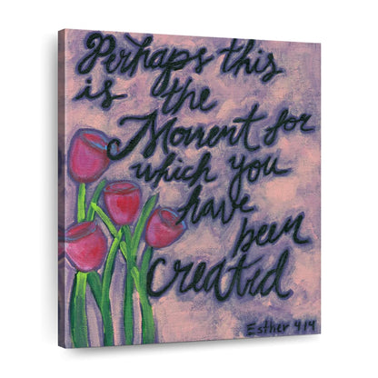 The Moment Wall Art Canvas - Canvas Religious Wall Art - Christian Wall Decor Living Room