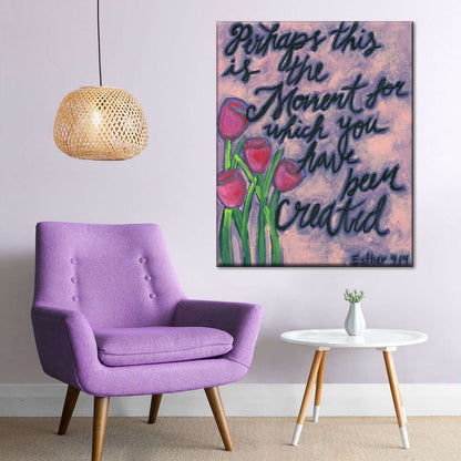 The Moment Wall Art Canvas - Canvas Religious Wall Art - Christian Wall Decor Living Room