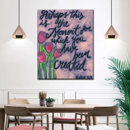 The Moment Wall Art Canvas - Canvas Religious Wall Art - Christian Wall Decor Living Room