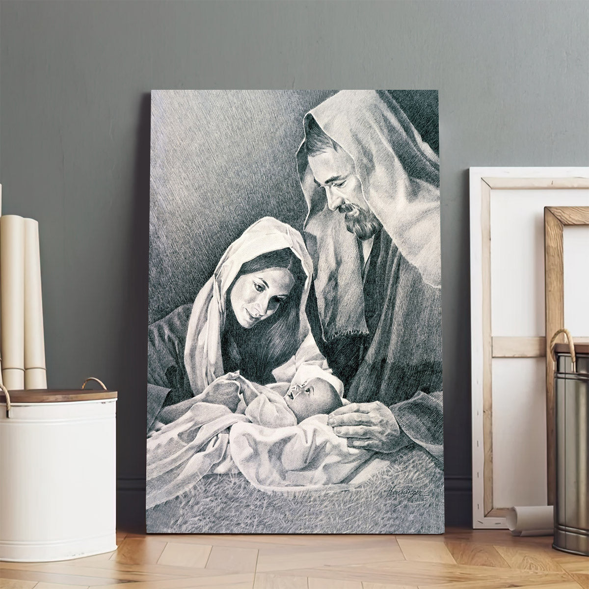 The Nativity Canvas Pictures - Religious Wall Art Canvas - Christian Paintings For Home