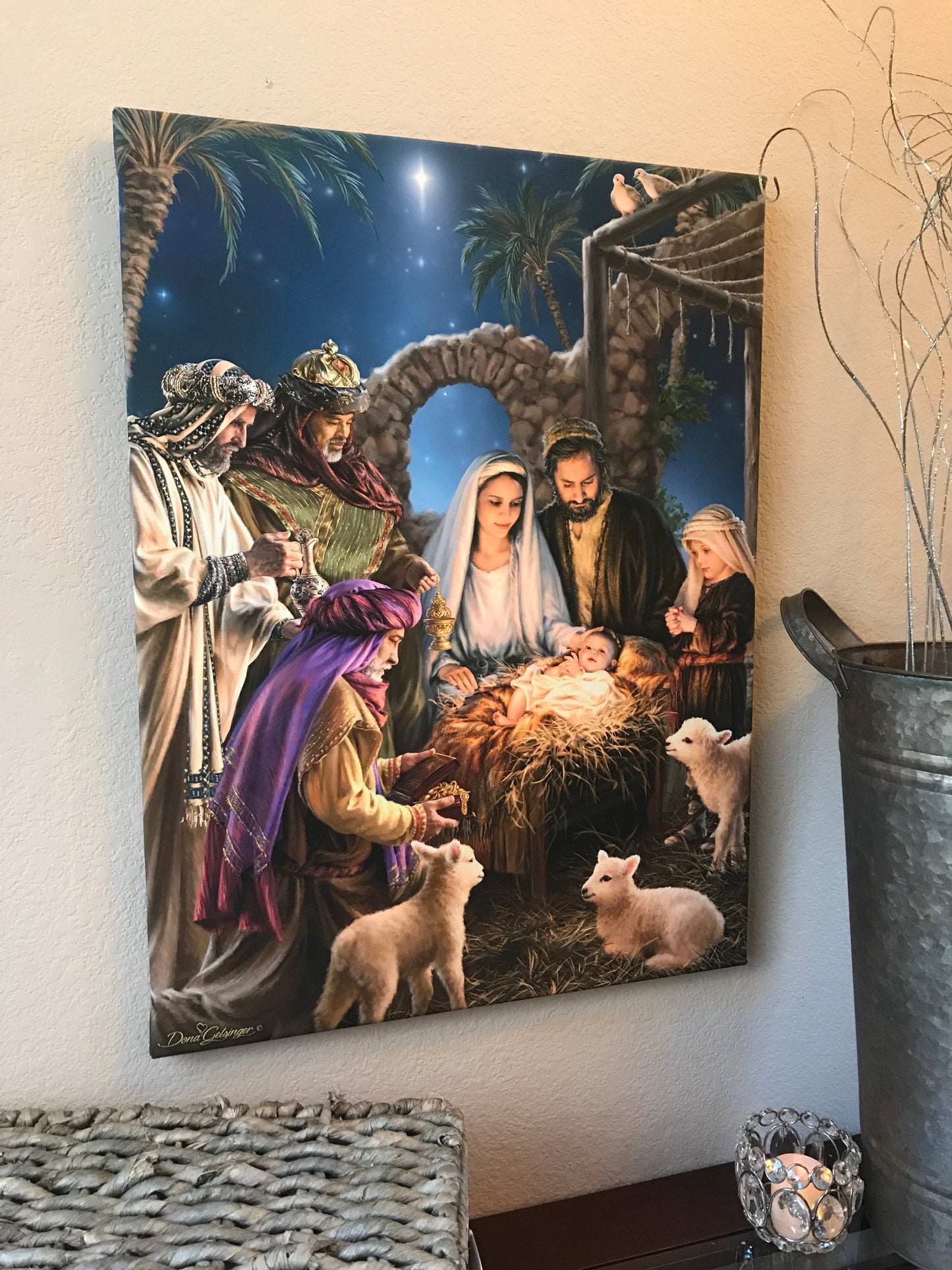 The Nativity Canvas Wall Art - Christian Wall Decor - Religious Gift