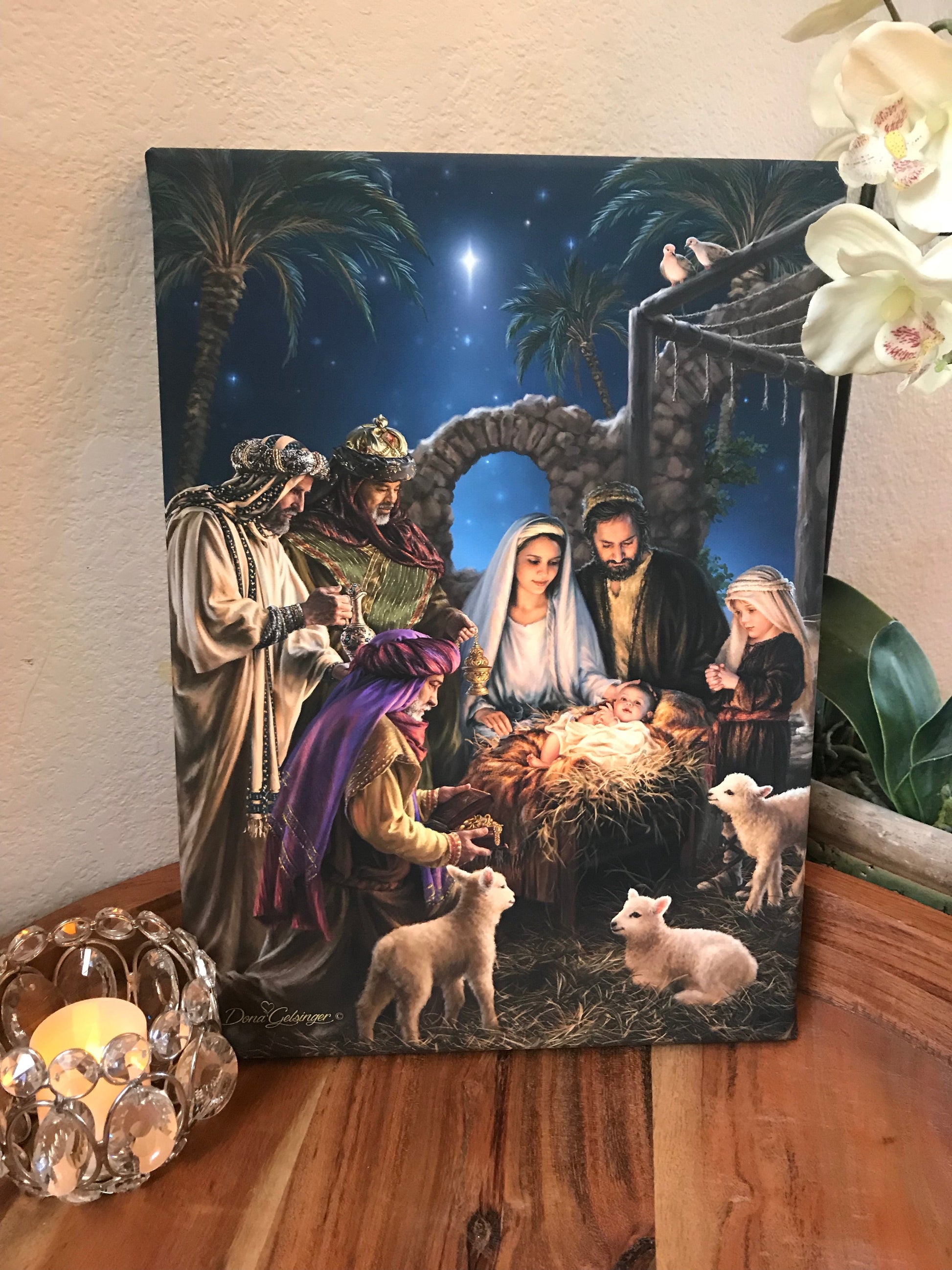The Nativity Canvas Wall Art - Christian Wall Decor - Religious Gift