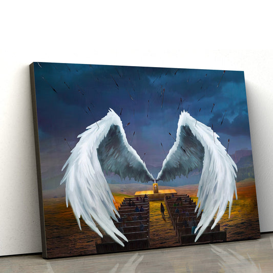 The Pastor Prayer Poster Religious Canvas Painting - Religious Wall Art Canvas