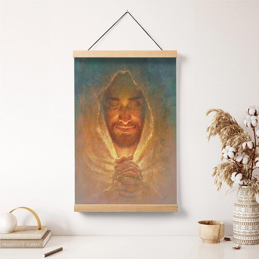 The Peace Of God Hanging Canvas Wall Art - Jesus Picture - Jesus Portrait Canvas - Religious Canvas