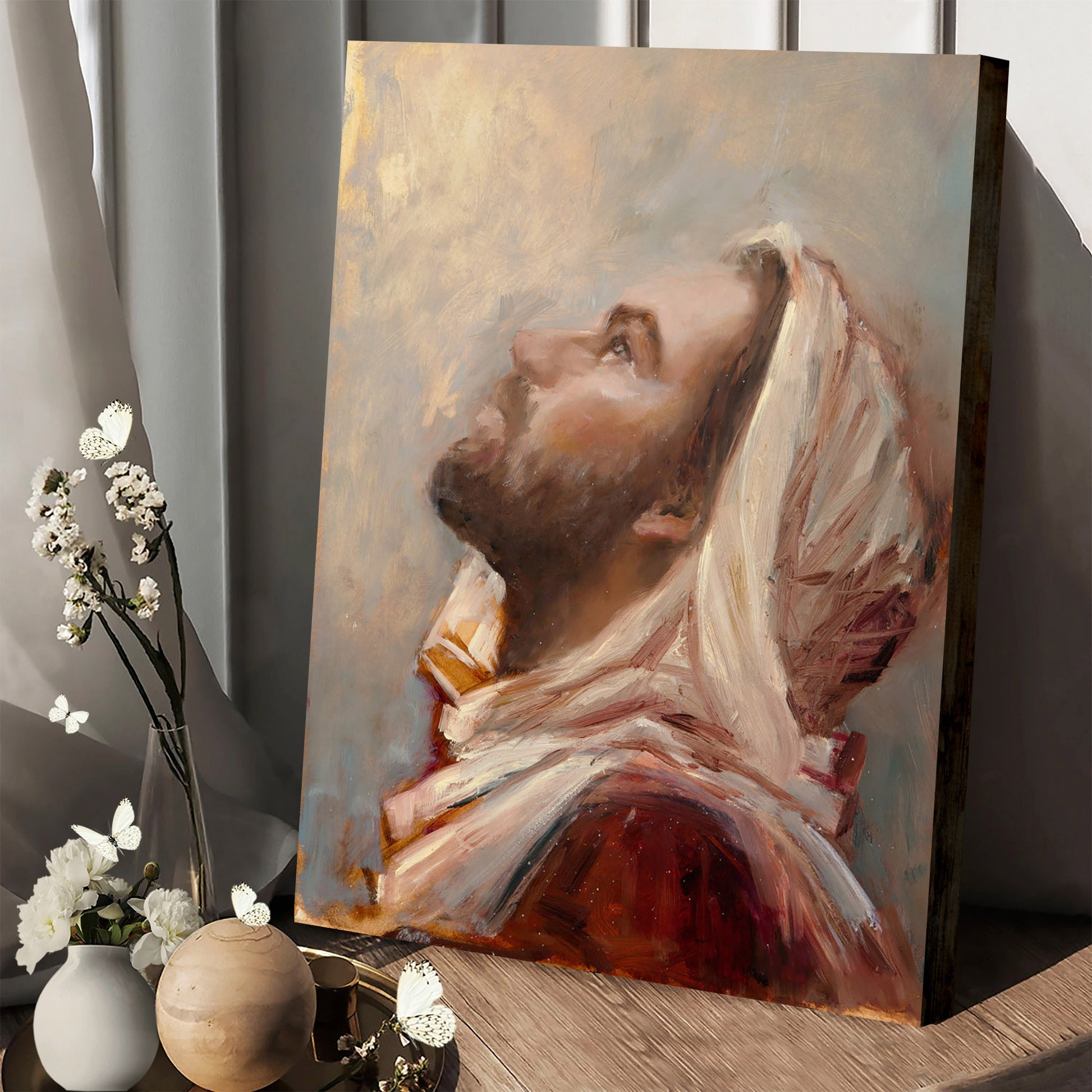 The Plea Canvas Wall Art - Jesus Picture - Jesus Portrait Canvas