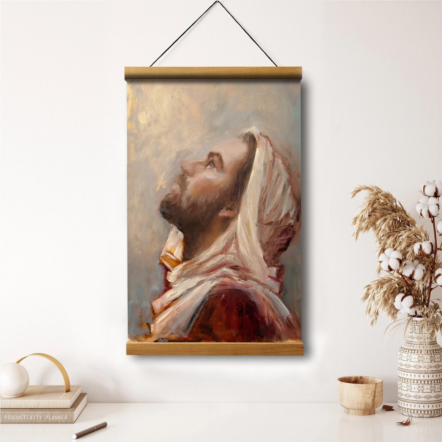 The Plea Hanging Canvas Wall Art - Jesus Picture - Jesus Portrait Canvas - Religious Canvas
