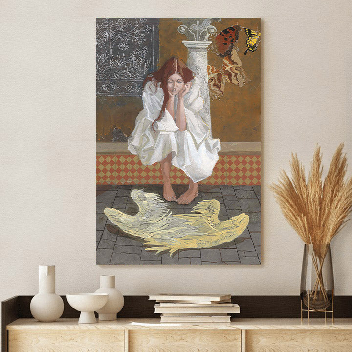 The Problem With Wings Canvas Wall Art - Christan Wall Decor