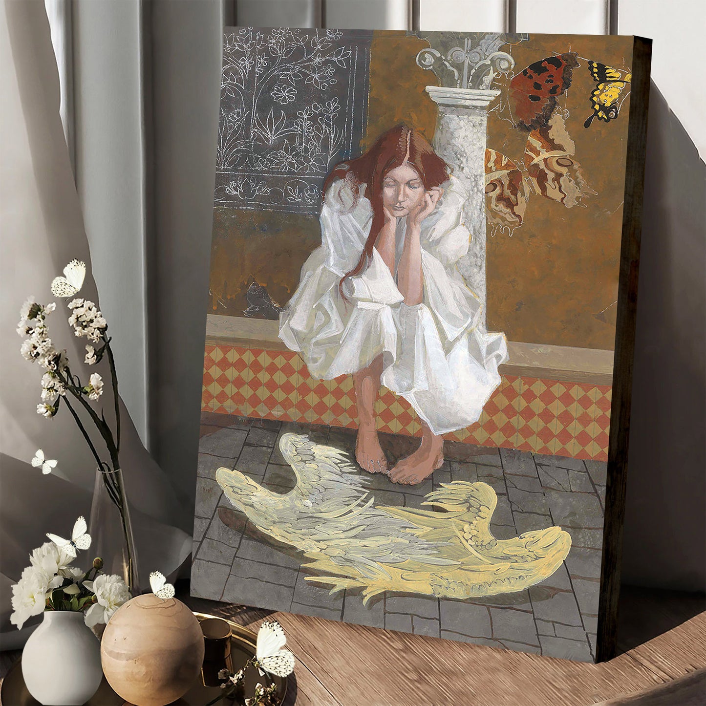 The Problem With Wings Canvas Wall Art - Christan Wall Decor