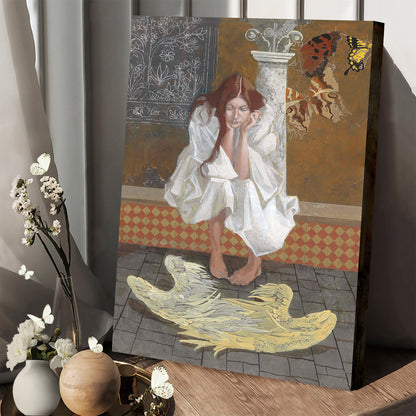 The Problem With Wings Canvas Wall Art - Christan Wall Decor