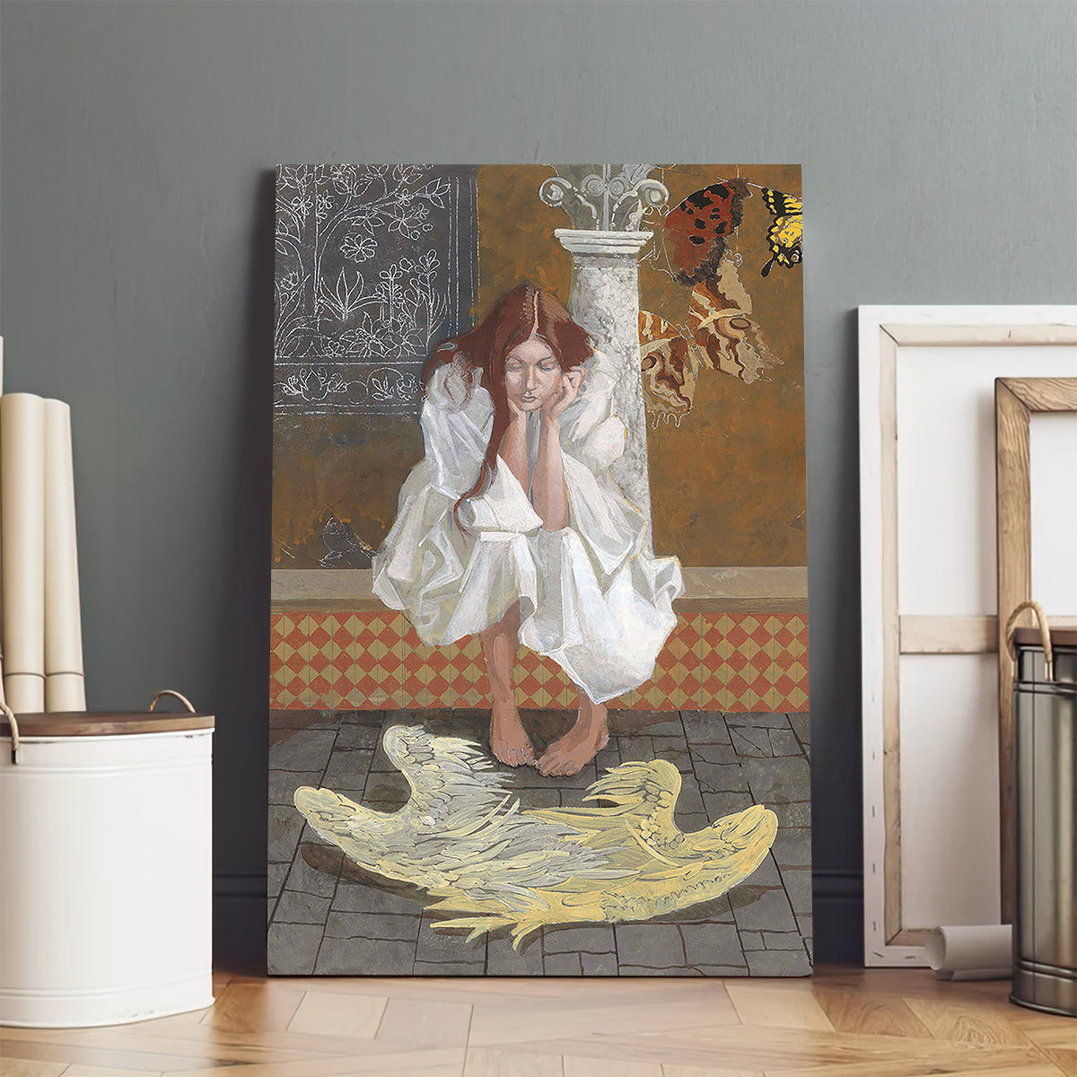 The Problem With Wings Canvas Wall Art - Christan Wall Decor