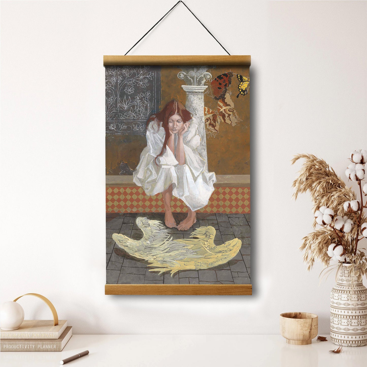 The Problem With Wings Hanging Canvas Wall Art - Christan Wall Decor - Religious Canvas