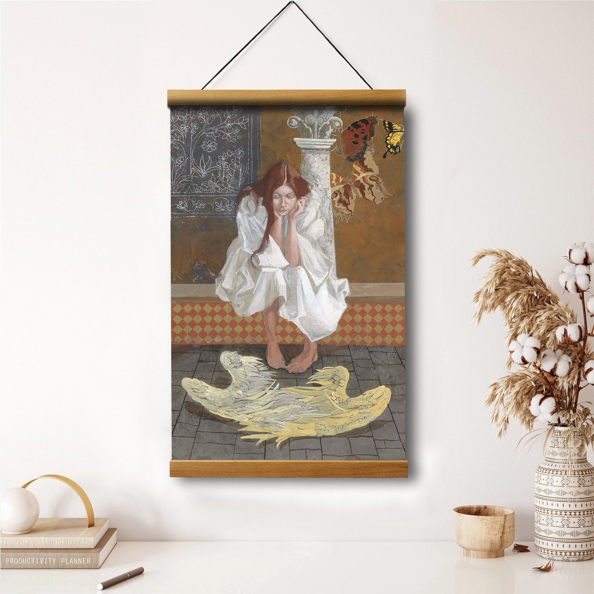 The Problem With Wings Hanging Canvas Wall Art - Christan Wall Decor - Religious Canvas