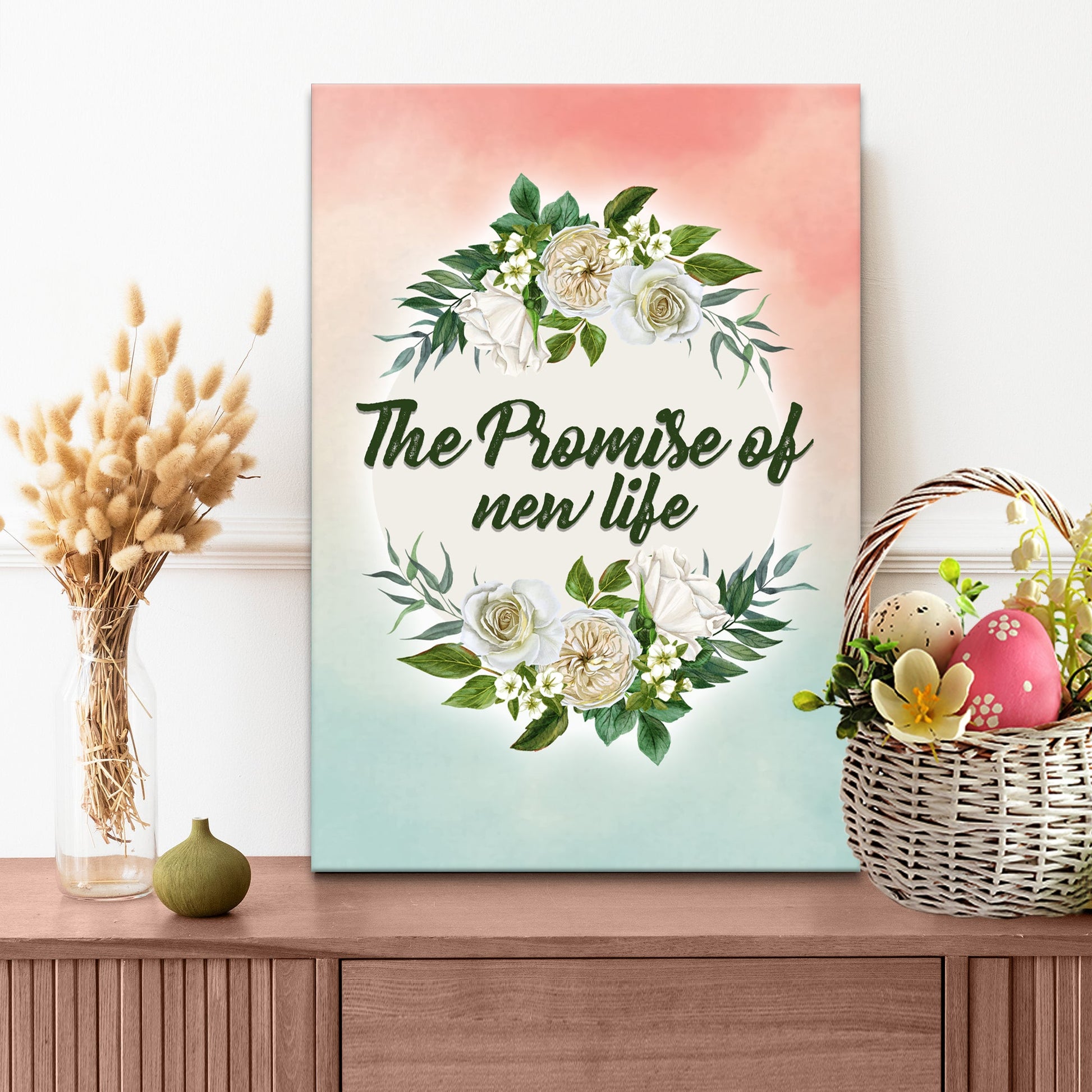 The Promise Of New Life Canvas Wall Art - Easter Canvas Pictures - Religious Wall Decor