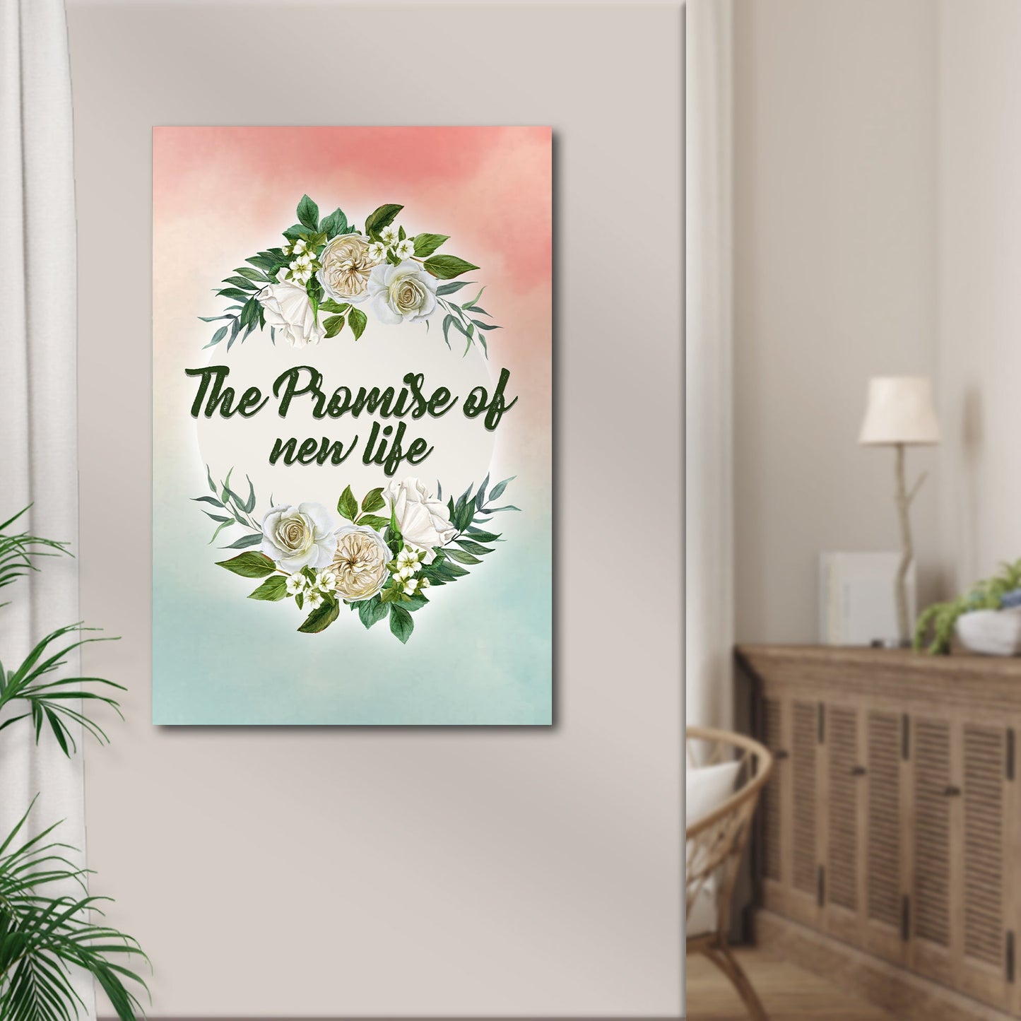 The Promise Of New Life Canvas Wall Art - Easter Canvas Pictures - Religious Wall Decor
