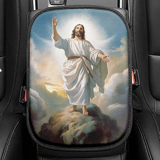 The Promises Of God Seat Box Cover, 2 Corinthians 1 20 Car Center Console Cover, Christian Car Interior Accessories