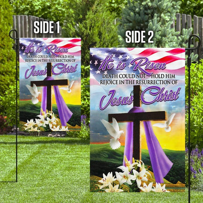 The Resurrection Of Jesus Christ Easter House Flags - Christian Garden Flags - Outdoor Christian Flag