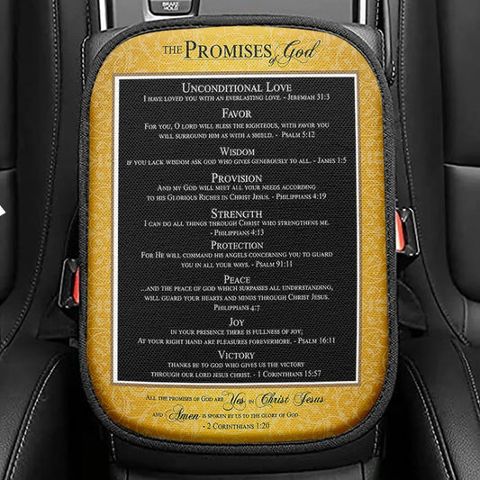 The Resurrection Of Jesus Seat Box Cover, Christian Car Center Console Cover, Jesus Car Interior Accessories