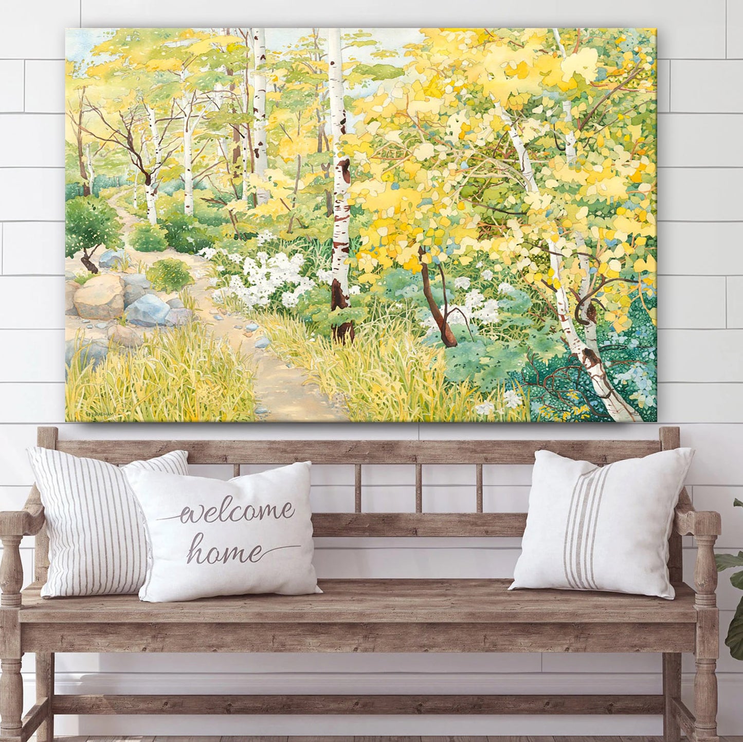 The Road Less Traveled Canvas Wall Art - Jesus Christ Picture - Canvas Christian Wall Art