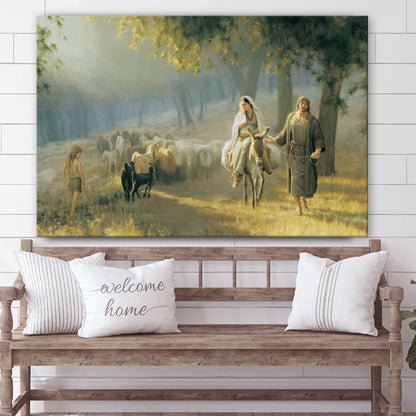 The Road To Bethlehem Canvas Wall Art - Christian Canvas Pictures - Religious Canvas Wall Art