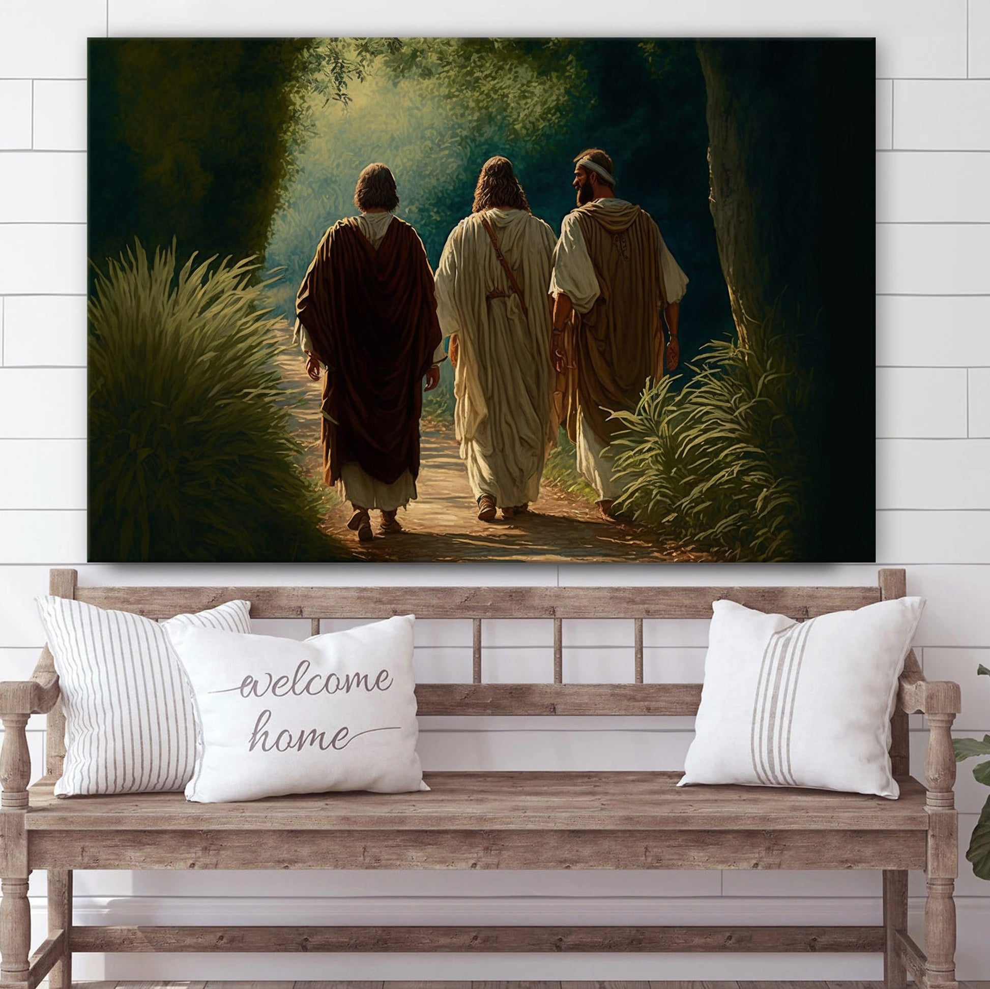 The Road To Emmaus 2 - Canvas Picture - Jesus Canvas Pictures - Christian Wall Art