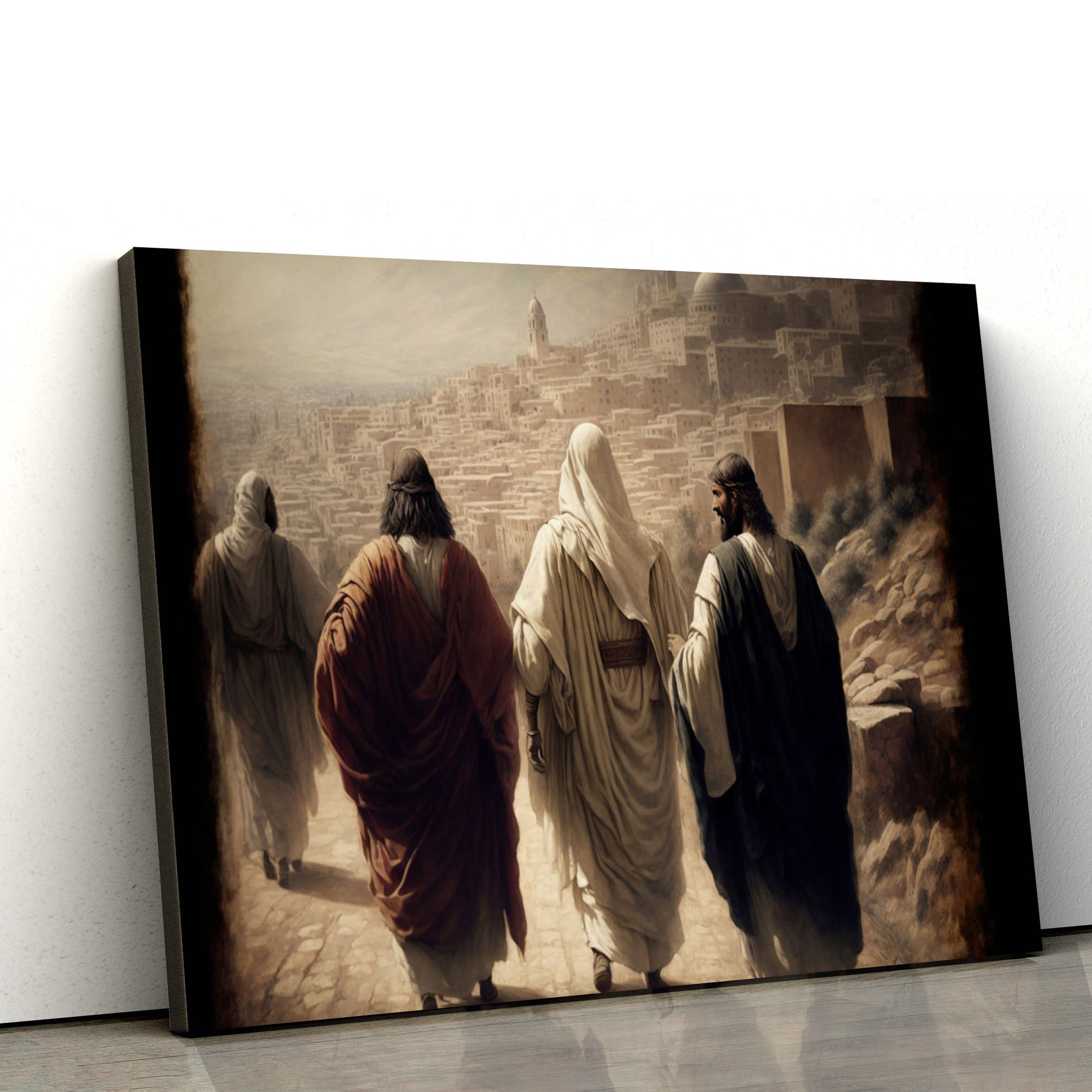 The Road To Emmaus 3 - Canvas Picture - Jesus Canvas Pictures - Christian Wall Art